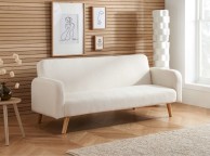 Birlea Micah White Boucle Teddy Fabric Sofa Bed Thumbnail