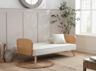 Birlea Mila Rattan And White Fabric Sofa Bed Thumbnail