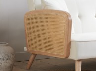 Birlea Mila Rattan And White Fabric Sofa Bed Thumbnail