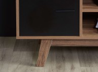 Birlea Shard TV Unit In Walnut And Black Thumbnail