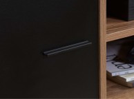 Birlea Shard TV Unit In Walnut And Black Thumbnail