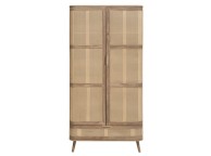 Birlea Noah Rattan 2 Door 1 Drawer Wardrobe Thumbnail
