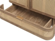 Birlea Noah Rattan 2 Door 1 Drawer Wardrobe Thumbnail