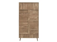 Birlea Noah Rattan 2 Door 1 Drawer Wardrobe Thumbnail
