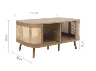 Birlea Noah Rattan Coffee Table Thumbnail