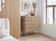 Birlea Noah Rattan 5 Drawer Chest Thumbnail