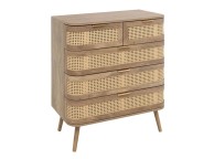 Birlea Noah Rattan 5 Drawer Chest Thumbnail
