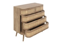 Birlea Noah Rattan 5 Drawer Chest Thumbnail