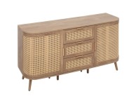 Birlea Noah Rattan 2 Door 3 Drawer Sideboard Thumbnail