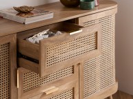 Birlea Noah Rattan 2 Door 3 Drawer Sideboard Thumbnail