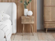 Birlea Noah Rattan 1 Drawer Bedside Thumbnail