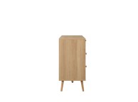 Birlea Croxley Rattan And Oak Finish 5 Drawer Chest Thumbnail