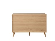 Birlea Croxley Rattan And Oak Finish 5 Drawer Chest Thumbnail