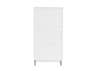 Birlea Croxley Rattan And White Finish 2 Door 1 Drawer Wardrobe Thumbnail