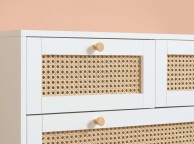 Birlea Croxley Rattan And White Finish 7 Drawer Chest Thumbnail