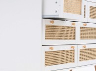 Birlea Croxley Rattan And White Finish 7 Drawer Chest Thumbnail
