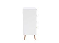 Birlea Croxley Rattan And White Finish 5 Drawer Chest Thumbnail
