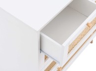 Birlea Croxley Rattan And White Finish 5 Drawer Chest Thumbnail