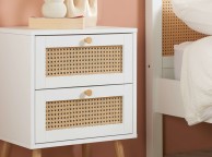 Birlea Croxley Rattan And White Finish 2 Drawer Bedside Thumbnail