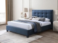 Kaydian Gainford 4ft6 Double Bolero Blue Steel Fabric Bed Frame Thumbnail