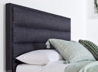 Kaydian Kirkley 4ft6 Double Slate Grey Fabric Ottoman TV Bed Thumbnail