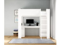Flintshire Eden White Wooden High Sleeper Bed Thumbnail