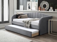 Flintshire Grey Fabric Day Bed With trundle Thumbnail