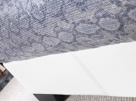 Serene Roma 4ft6 Double White Faux Leather Bed Frame Thumbnail