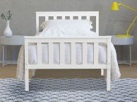 Flintshire Marnel 3ft Single White Wooden Bed Frame Thumbnail