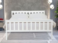 Flintshire Marnel 4ft Small Double White Wooden Bed Frame Thumbnail