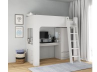 Flintshire Eden Grey Wooden High Sleeper Bed Thumbnail