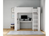 Flintshire Eden Grey Wooden High Sleeper Bed Thumbnail
