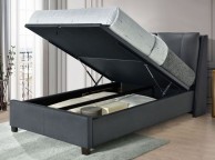 Flintshire Ashleigh 4ft6 Double Grey PU Leather Ottoman Bed Thumbnail