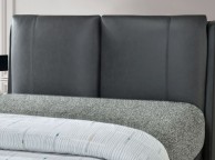 Flintshire Ashleigh 4ft6 Double Grey PU Leather Ottoman Bed Thumbnail