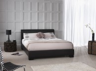 Serene Parma 4ft6 Double Brown Faux Leather Bed Frame Thumbnail