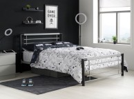 Birlea Faro 4ft Small Double Black And Silver Metal Bed Frame Thumbnail