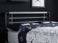 Birlea Faro 4ft Small Double Black And Silver Metal Bed Frame Thumbnail