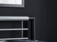 Birlea Faro 4ft Small Double Black And Silver Metal Bed Frame Thumbnail