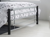 Birlea Faro 4ft Small Double Black And Silver Metal Bed Frame Thumbnail