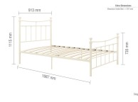 Birlea Emily 3ft Single Cream Metal Bed Frame Thumbnail