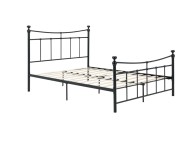 Birlea Emily 4ft6 Double Black Metal Bed Frame Thumbnail