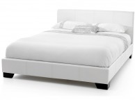 Serene Parma 4ft6 Double White Faux Leather Bed Frame Thumbnail