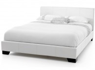 Serene Parma 5ft Kingsize White Faux Leather Bed Frame Thumbnail