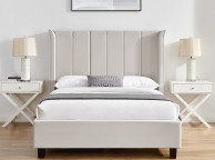 Limelight Polaris 4ft6 Double Natural Fabric Bed Frame Thumbnail