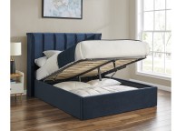 Limelight Polaris 5ft Kingsize Navy Blue Fabric Ottoman Bed Frame Thumbnail