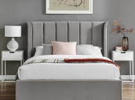 Limelight Polaris 5ft Kingsize Silver Fabric Ottoman Bed Frame Thumbnail