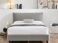Limelight Luna 5ft Kingsize Dove Grey Boucle Fabric Bed Frame Thumbnail