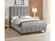 Limelight Starla Square 4ft6 Double Dove Grey Boucle Fabric Bed Frame Thumbnail