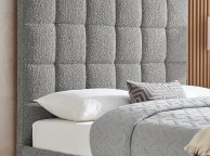 Limelight Starla Square 4ft6 Double Dove Grey Boucle Fabric Bed Frame Thumbnail