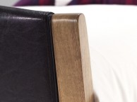 Serene Milano 5ft Kingsize Brown Faux Leather Bed Frame Thumbnail